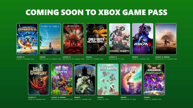 Xbox Game Pass'e Eylül ve Ekim Aylarında 14 Yeni Oyun Ekleniyor