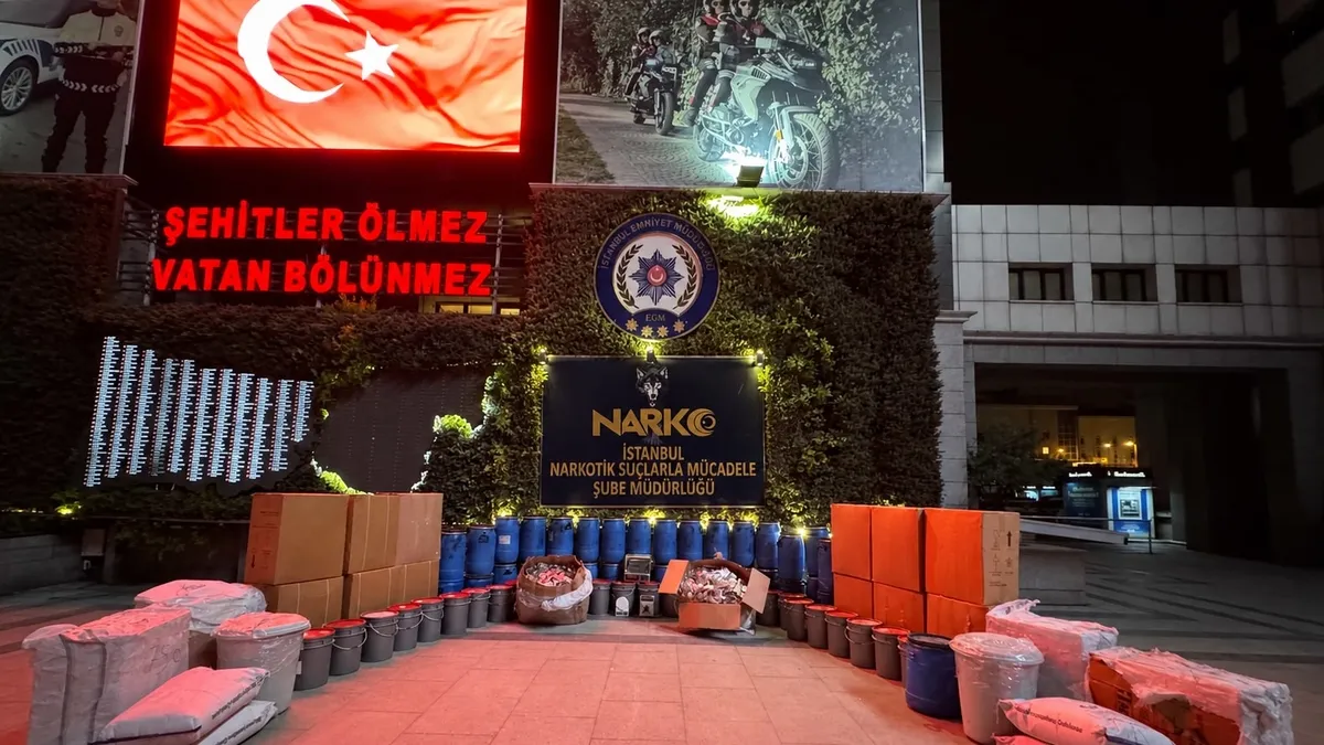 Esenyurt'ta Uyuşturucu İmalathanesi Baskını: 840 Kilo Pregabalin ve 2 Gözaltı