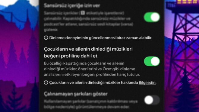 Spotify, Çocuk Müziklerinin Kişisel Önerileri Bozmasını Engelleyen Ayarı Tüm Kullanıcılara Açtı