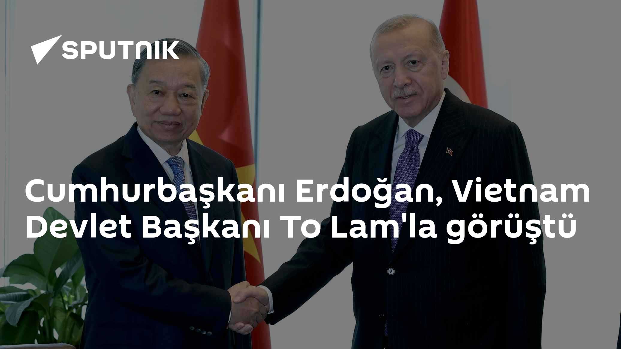 Erdoğan, New York'ta Vietnam Devlet Başkanı To Lam ile Bir Araya Geldi
