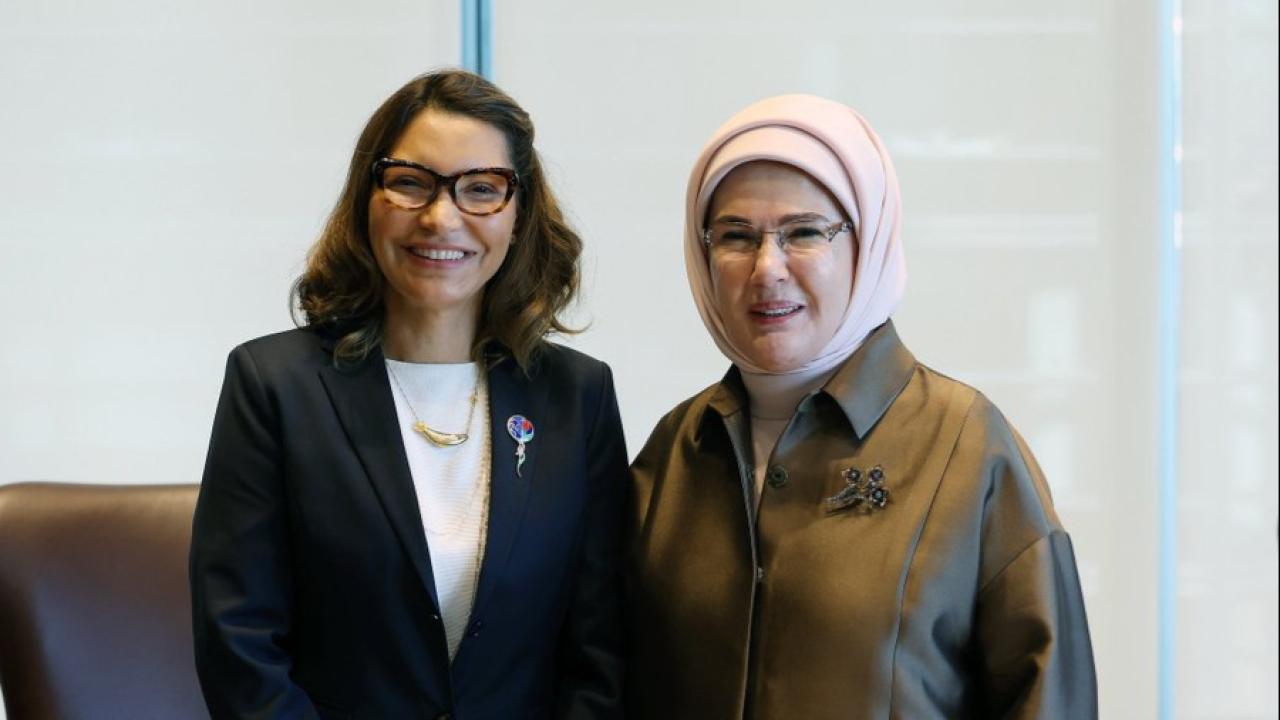 Emine Erdoğan, Türkevi'nde Rosangela Lula da Silva ile bir araya geldi
