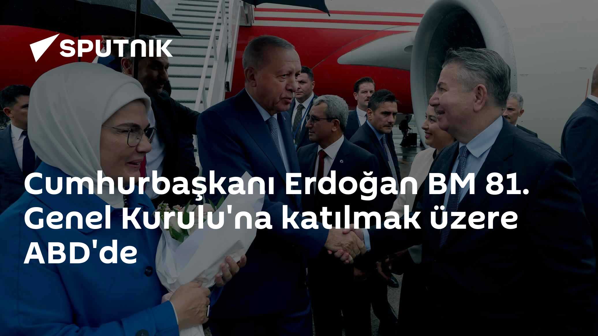 Erdoğan, BM 81. Genel Kurulu için New York'a geldi: Yanında 7 bakan var