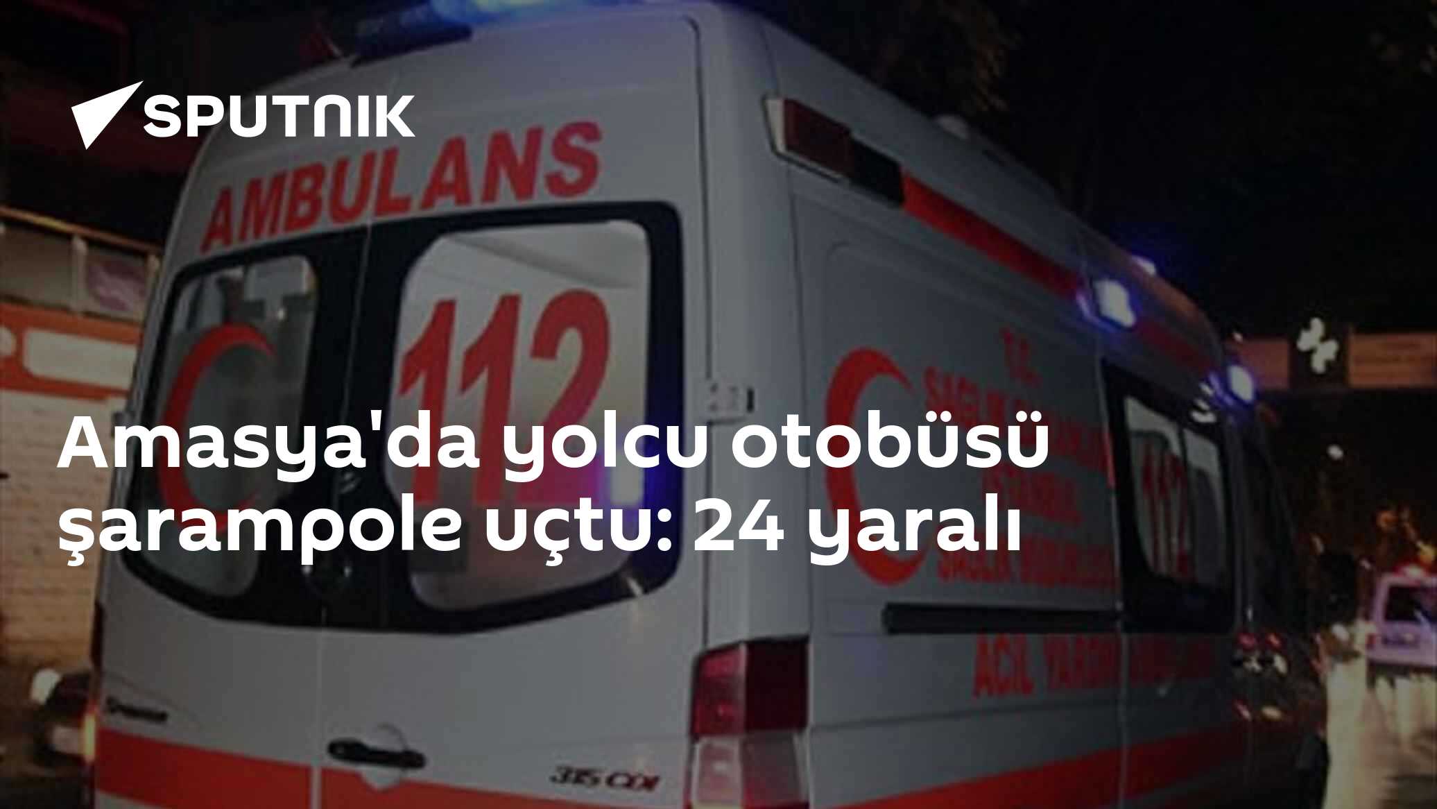 Merzifon'da Yolcu Otobüsü Şarampole Uçtu: 24 Kişi Yaralandı
