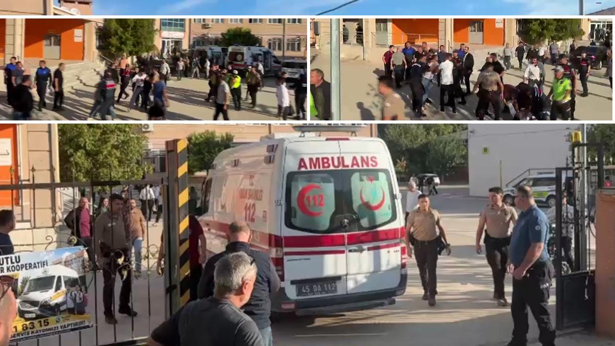Manisa Turgutlu'da Lise Önünde Silahlı Saldırı: 8 Kişi Yaralandı, Şüpheli Gözaltına Alındı