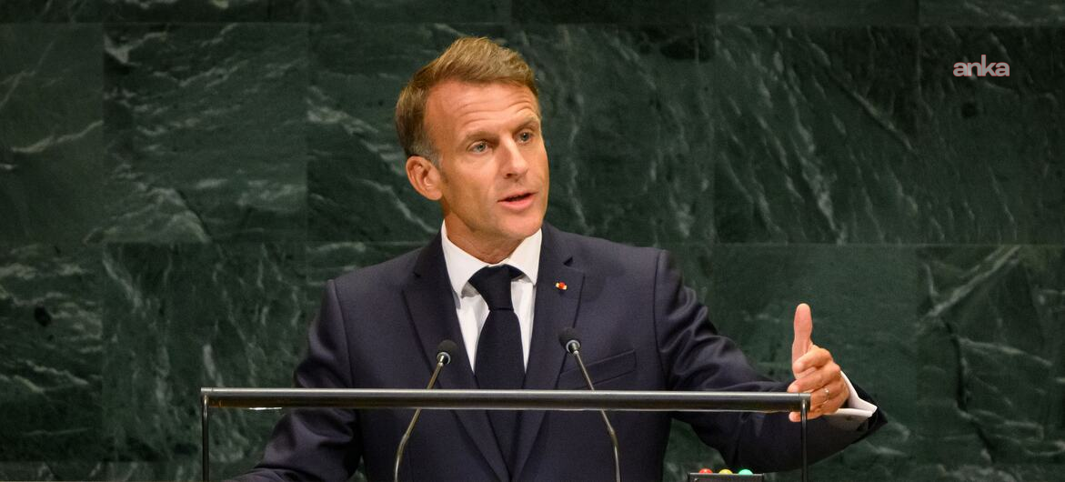Macron'dan BM kürsüsünde Trump'ın Gazze barışına sert tepki: 'İnsani yardıma bir saniyeliğine bile kapı açmadı