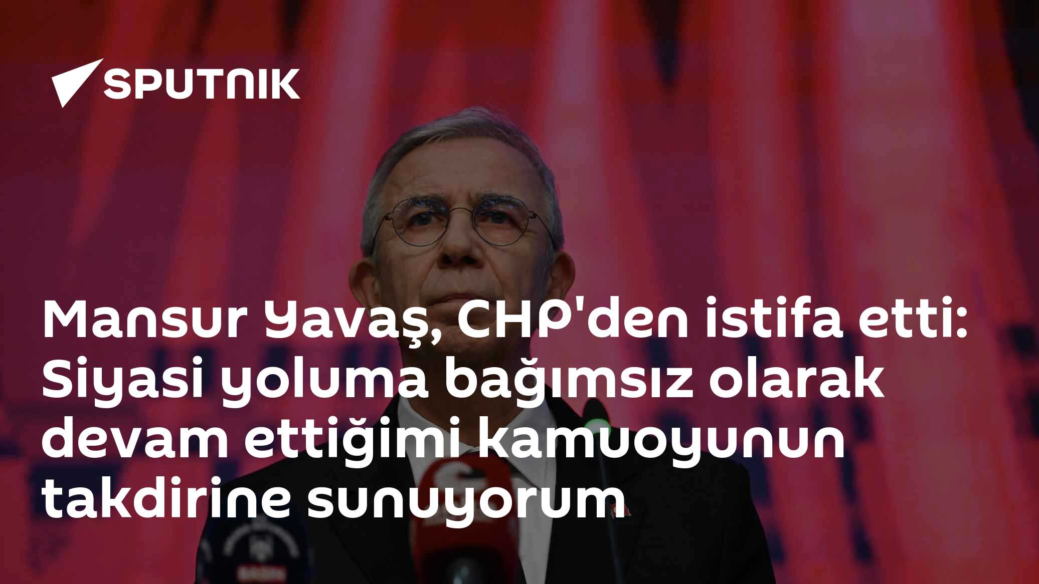 Mansur Yavaş CHP üyeliğinden istifa etti: 'Siyasi yoluma bağımsız olarak devam ediyorum