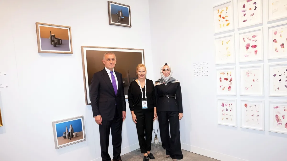 TFF Başkanı Hacıosmanoğlu, Barbara Ceferin'in İstanbul'daki Resim Sergisini Ziyaret Etti
