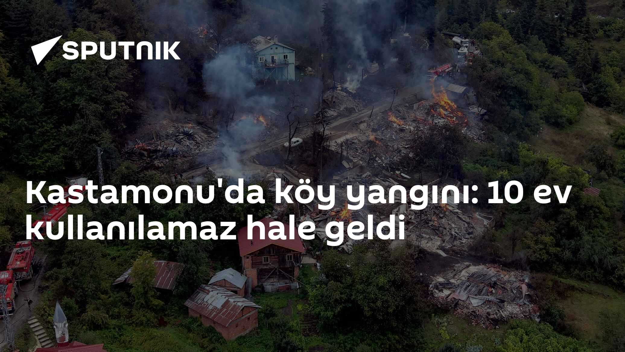 Kastamonu İnebolu'da Köy Yangını: 10 Ev Kullanılamaz Hale Geldi, Can Kaybı Yok