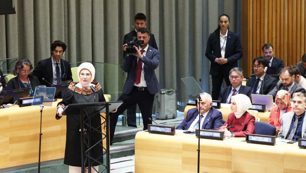 Emine Erdoğan BM'de kullan-at kültürüne dikkat çekti: 'Sürdürülebilirlik kültürüne geçmeliyiz