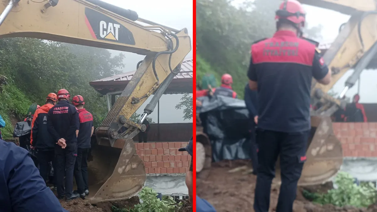 Trabzon'da Ev Temeli Kazarken Toprak Altında Kalan Kişi Hayatını Kaybetti