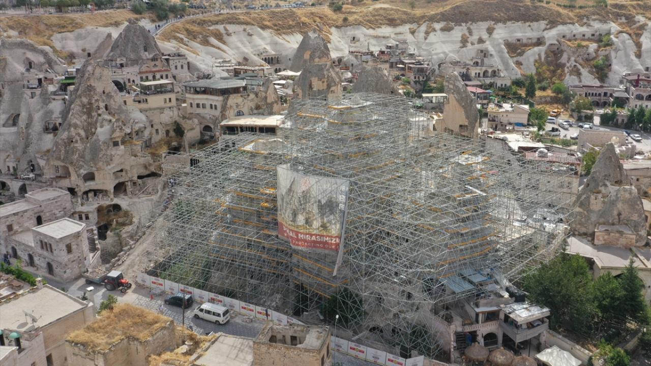 Kapadokya'da 5 Peribacasının Restorasyonu Son Aşamaya Geldi