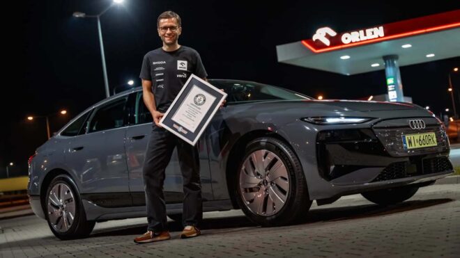 Miko Marczyk, Audi A6 Sportback e-tron ile tek şarjda 1.338 km giderek Guinness rekoru kırdı