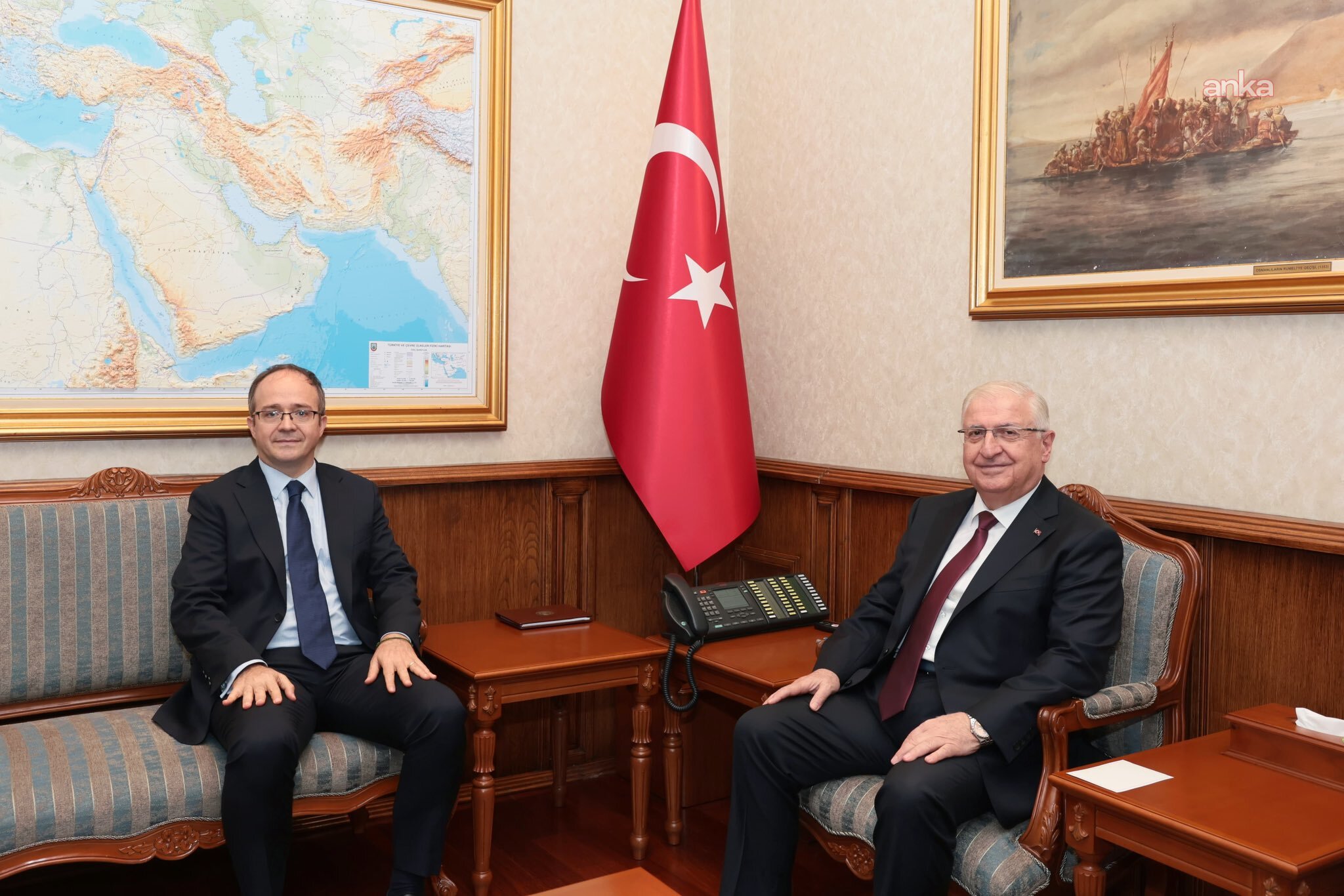 Milli Savunma Bakanı Güler, Hartum Büyükelçisi Oba'yı Kabul Etti