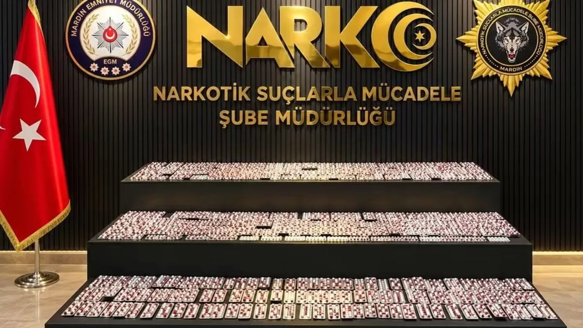 Mardin Kızıltepe'de 5 bin 372 uyuşturucu hap ele geçirildi, 2 şüpheli yakalandı