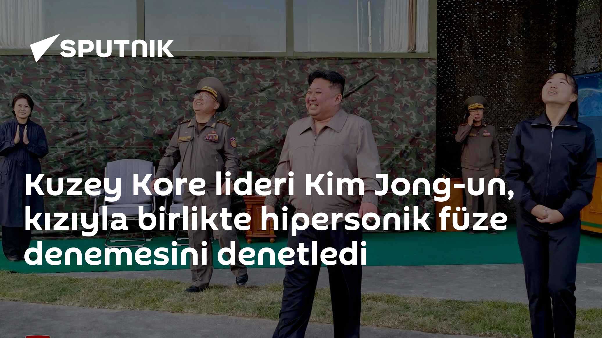 Kim Jong-un Kızıyla Hipersonik Füze Tatbikatını Yerinde İzledi