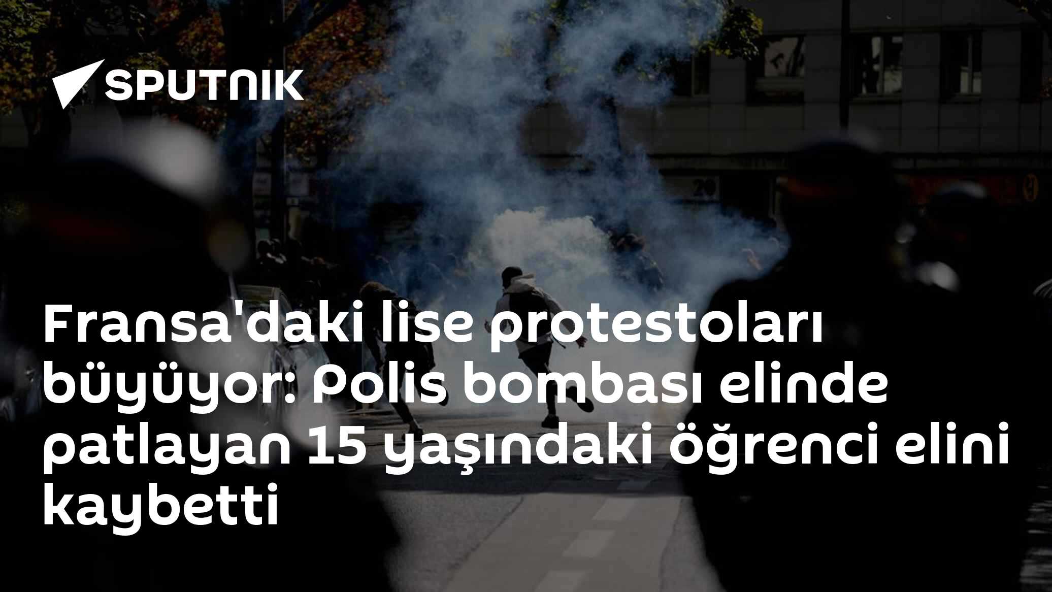 Fransa'da Lise Protestoları Büyüyor: 15 Yaşındaki Öğrenci Elini Kaybetti, Yüzlerce Okul Kapalı