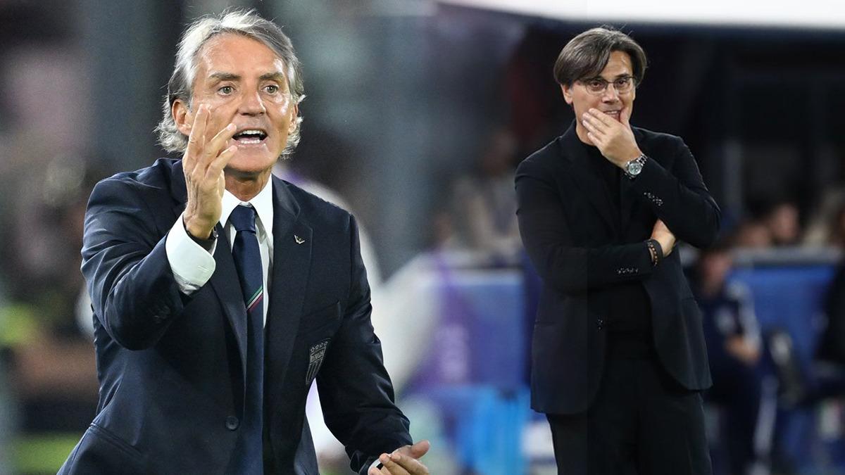 Mancini'den Montella'ya övgü: 'Türkiye'yi Dünya Kupası'na taşıdı