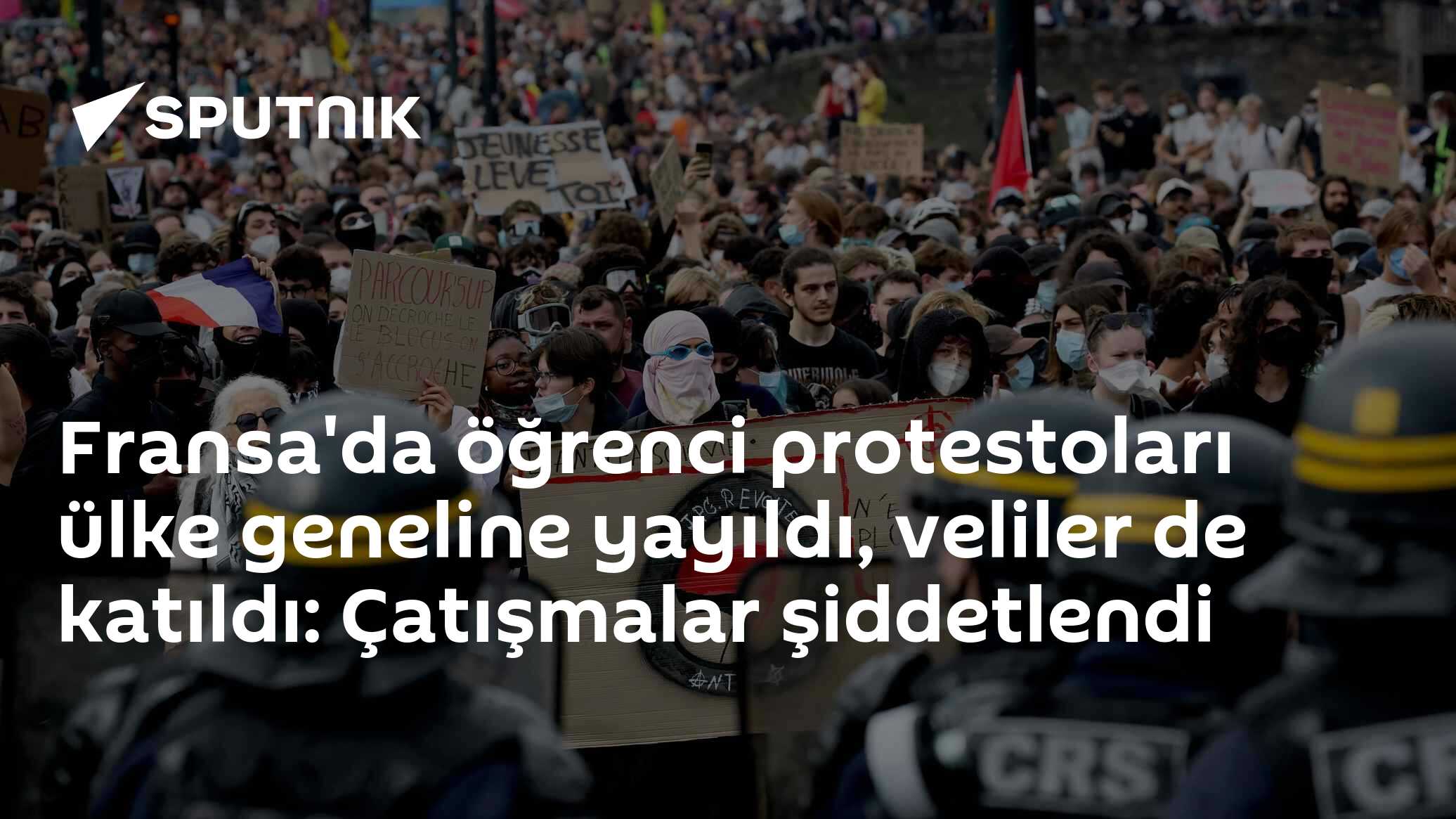 Fransa'da eğitim protestoları büyüyor: 215 öğrenci yaralandı, 6 bin kişi gözaltında