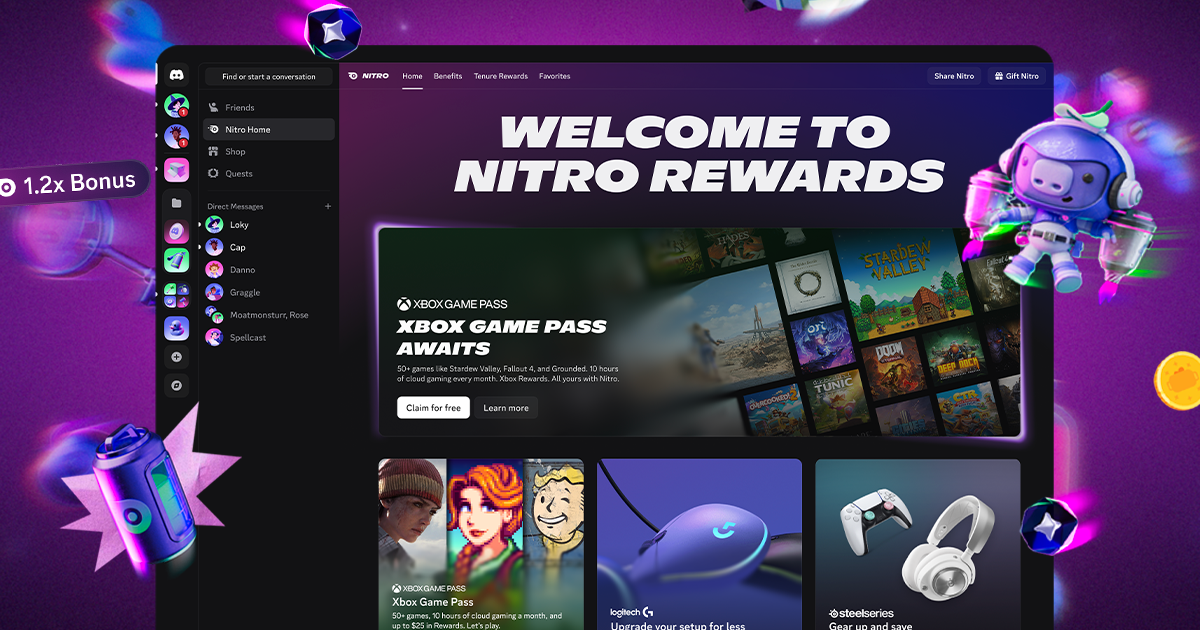 Discord, Nitro abonelerine Xbox Game Pass erişimi sunuyor: Nitro Rewards duyuruldu