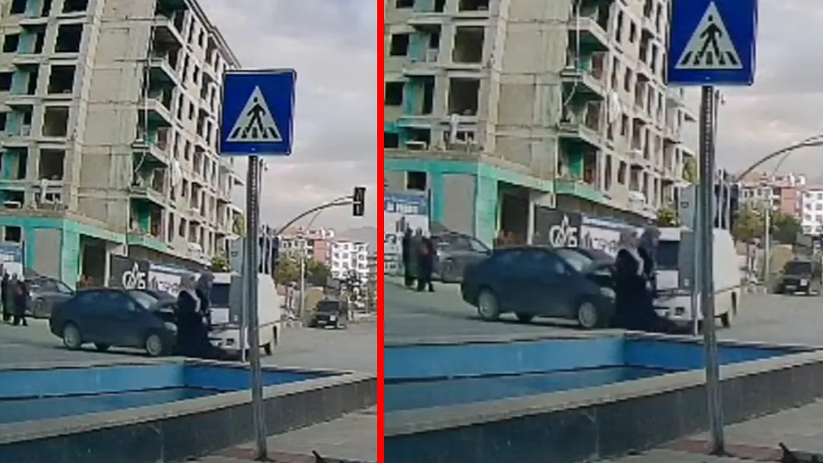 Malatya'da kamyonetle otomobil çarpıştı: 2 kadın son anda kurtuldu, sürücü hastaneye kaldırıldı