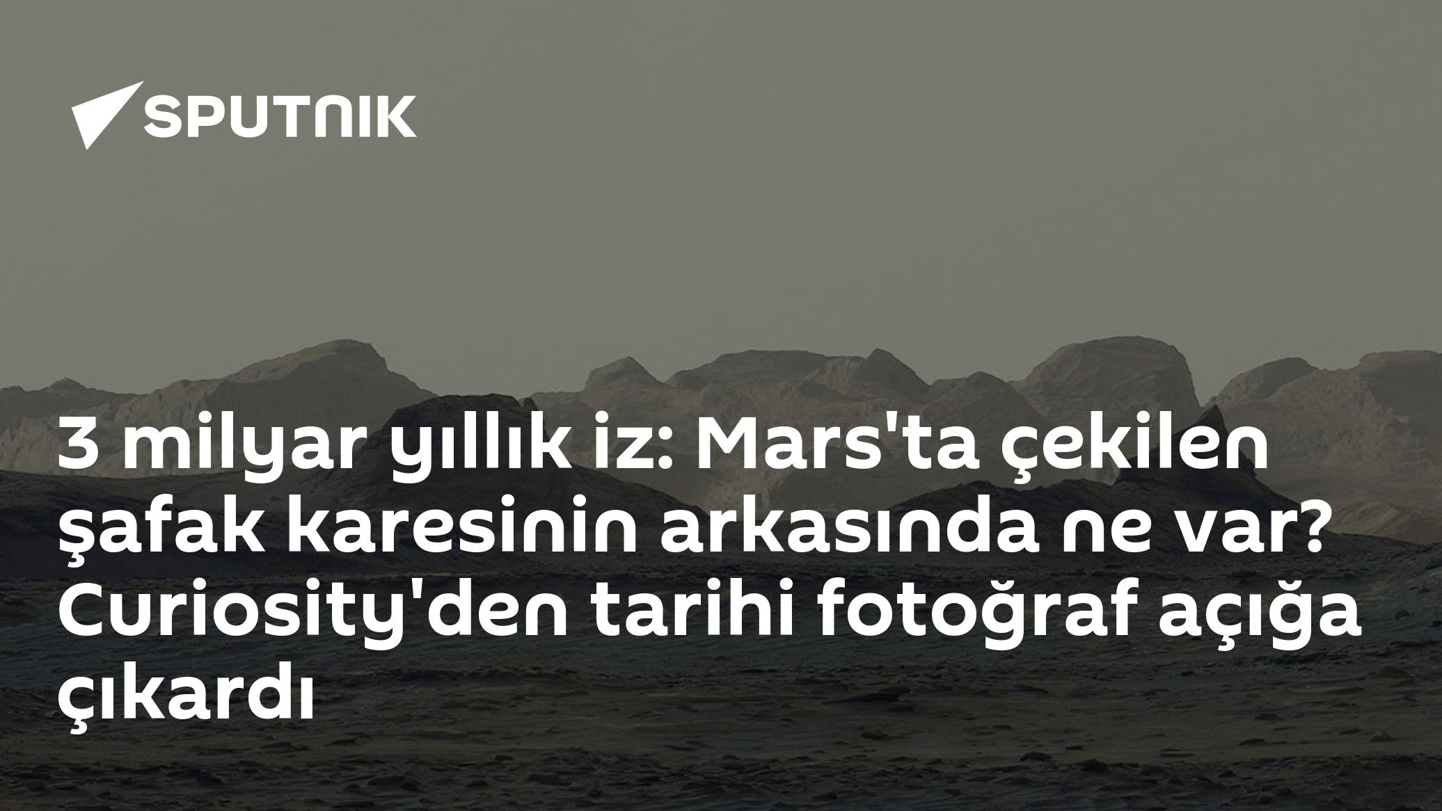 Curiosity'nin Mars'tan Çektiği Şafak Fotoğrafı 3 Milyar Yıllık Yardang Tabakasını Gün Yüzüne Çıkardı