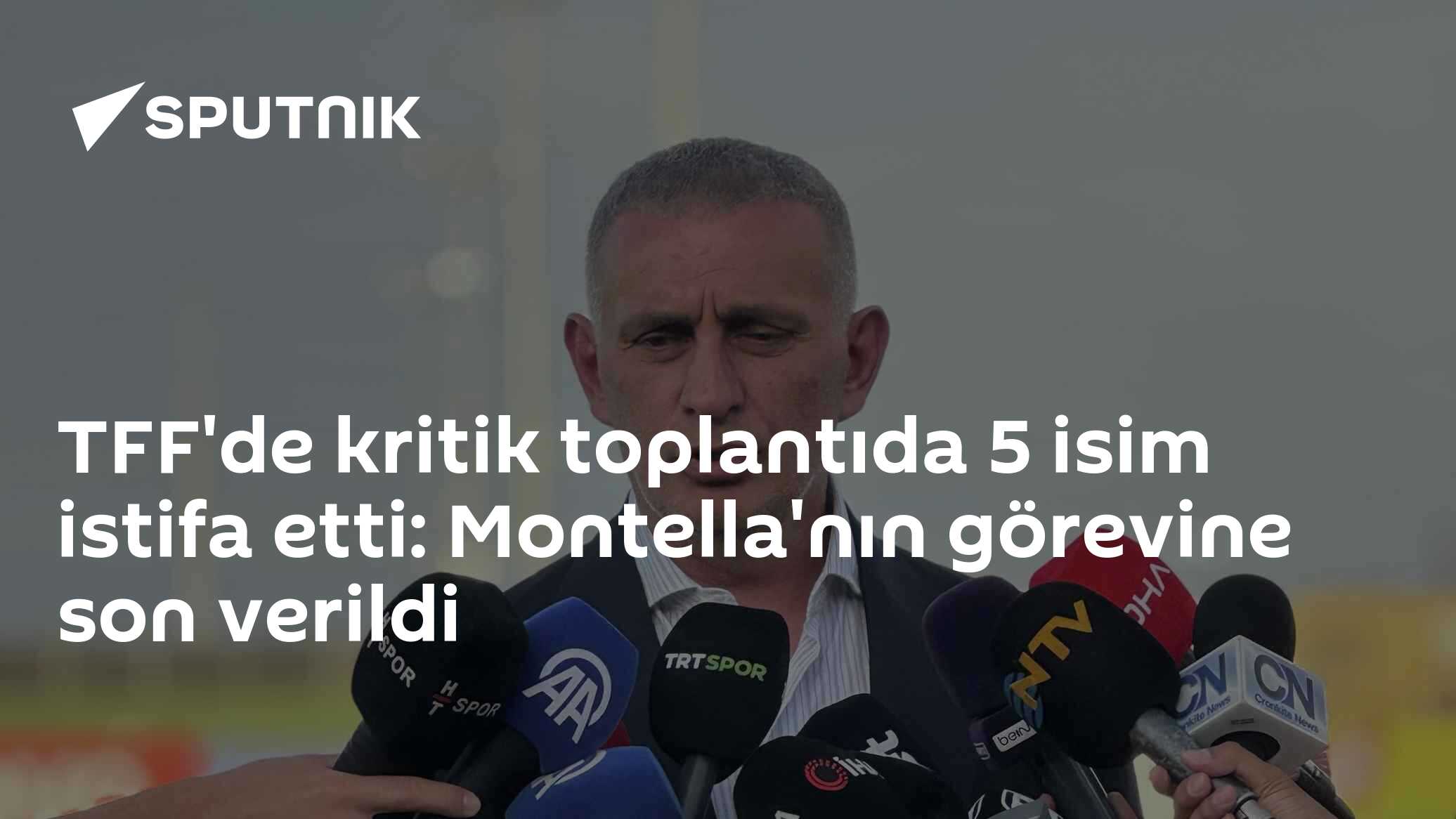 TFF Yönetim Kurulu'nda 5 istifa: Montella ile de yollar ayrıldı