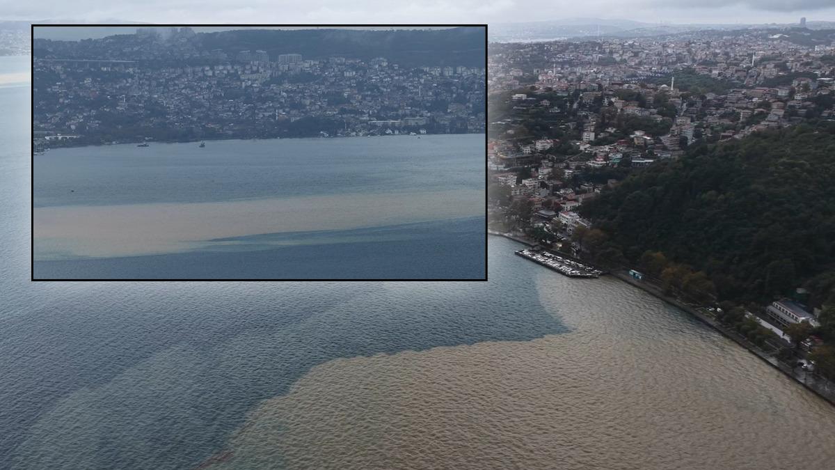 Sağanak Yağış İstanbul Boğazı'nın Rengini Kahverengiye Çevirdi
