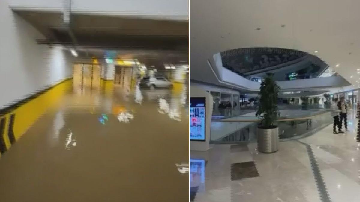 Sarıyer'de AVM Su Baskınına Uğradı: Otopark Sular Altında Kaldı, Ziyaretçiler Tahliye Edildi