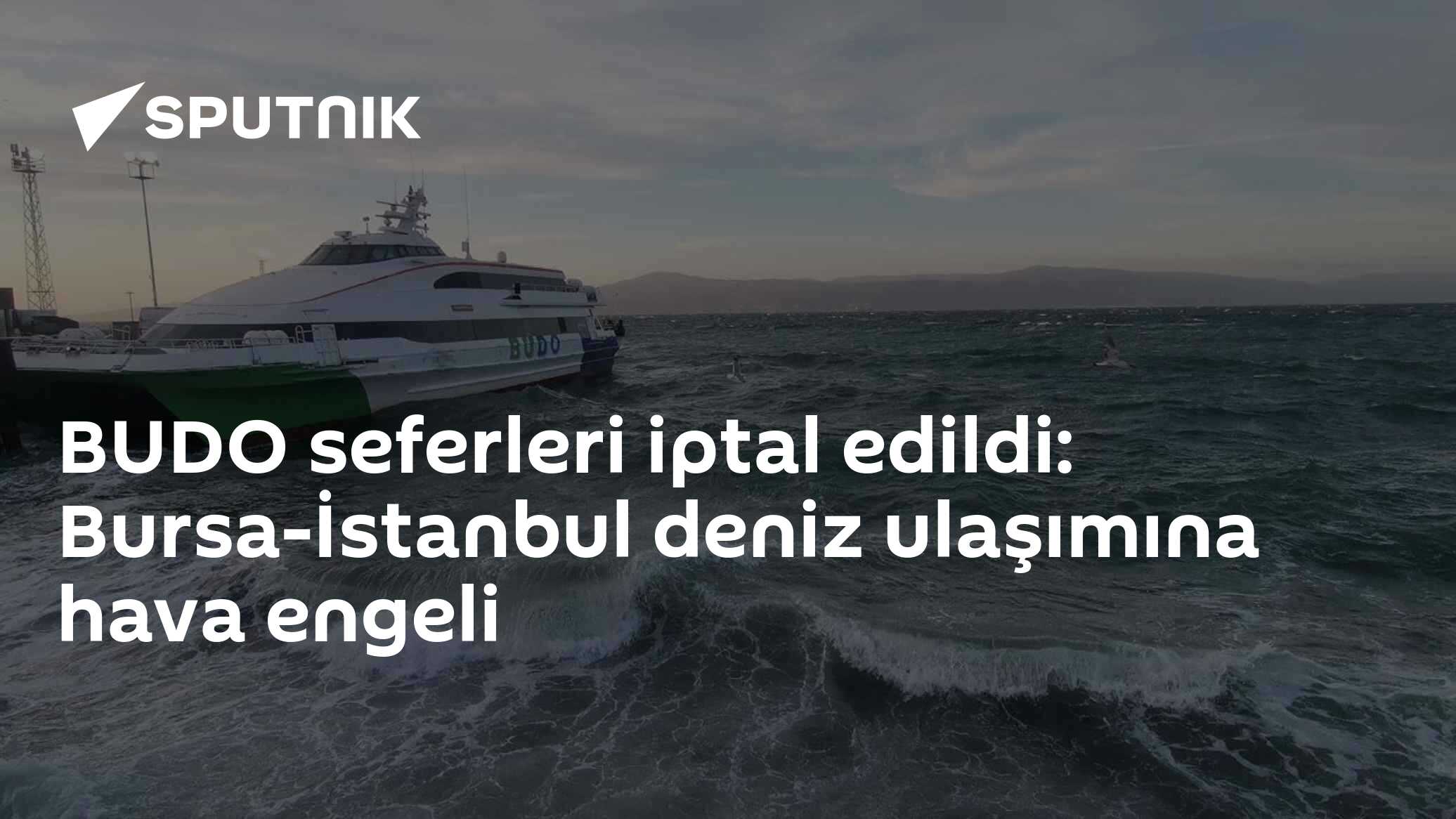 Hava muhalefeti BUDO'yu vurdu: Mudanya, Kabataş ve Armutlu hatlarında 12 sefer iptal