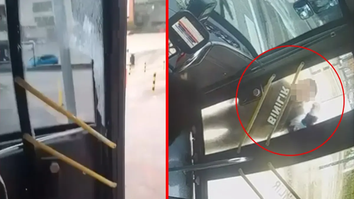 Bursa'da Otobüs Şoförüyle Tartışan Yaya Ön Camı Yumrukla Kırdı