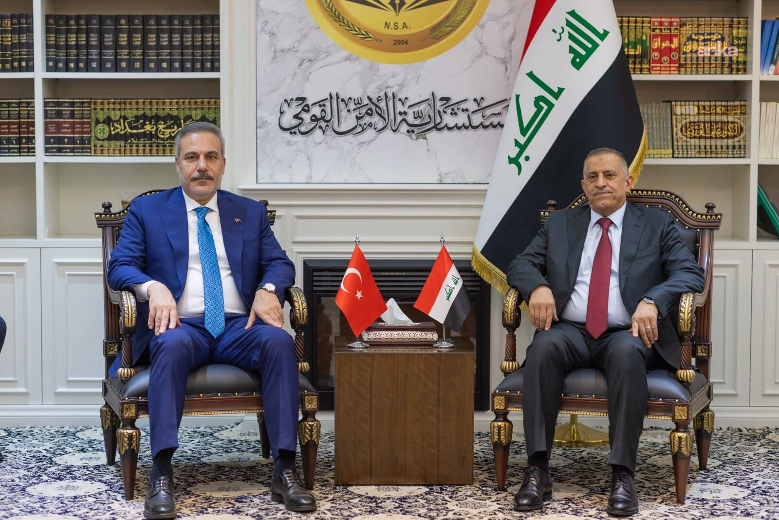 Bakan Fidan, Bağdat'ta Irak Ulusal Güvenlik Müsteşarı Abbudi ile Görüştü