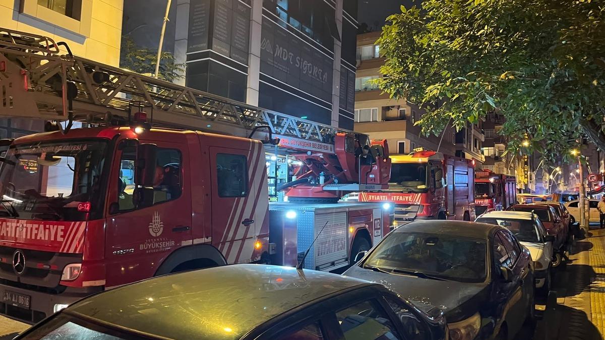 Bahçelievler'de Apart Otelde Çıkan Yangın Kısa Sürede Söndürüldü