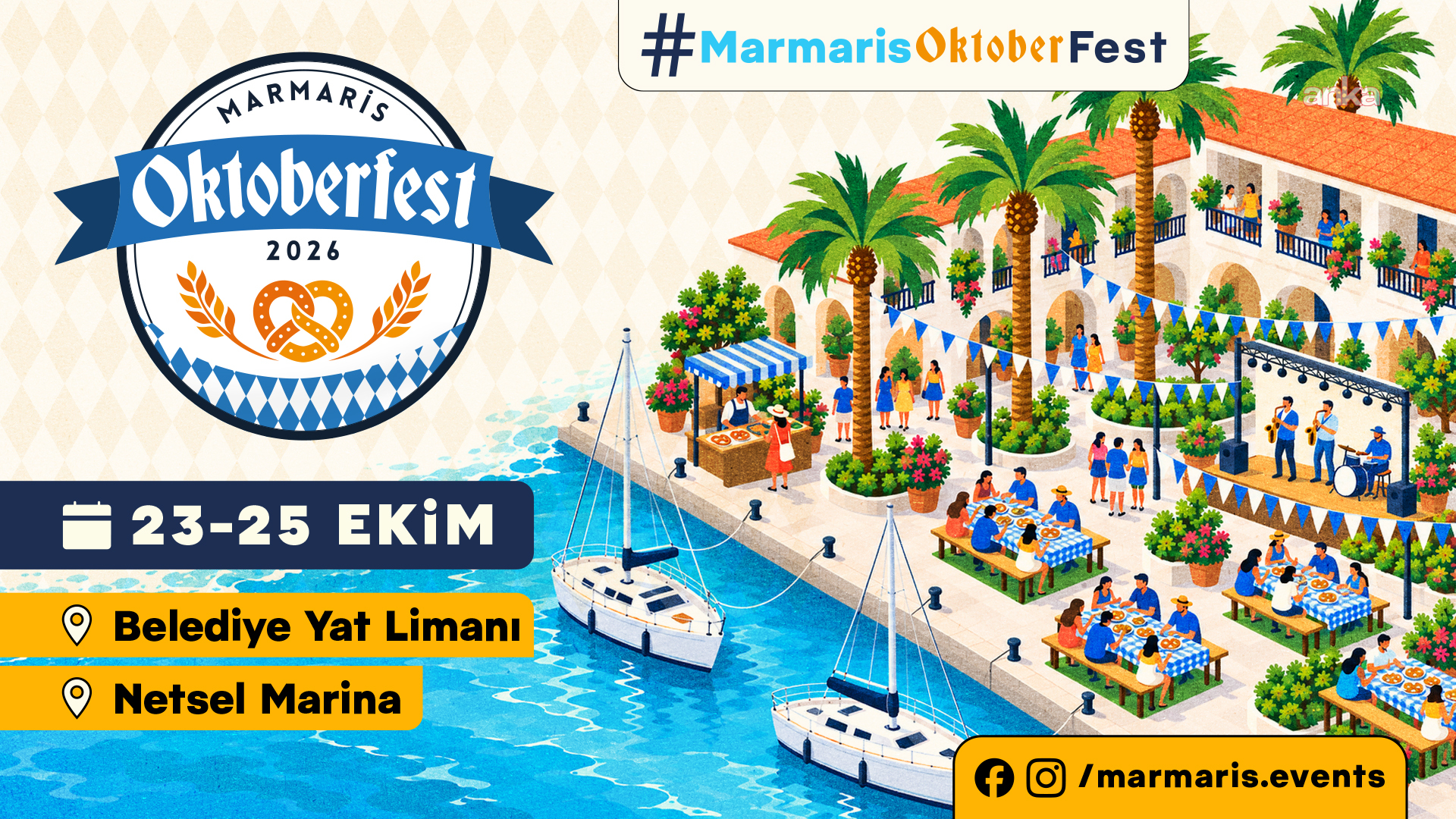 Marmaris Oktoberfest'26: Üç Günlük Festival 23 Ekim'de Başlıyor