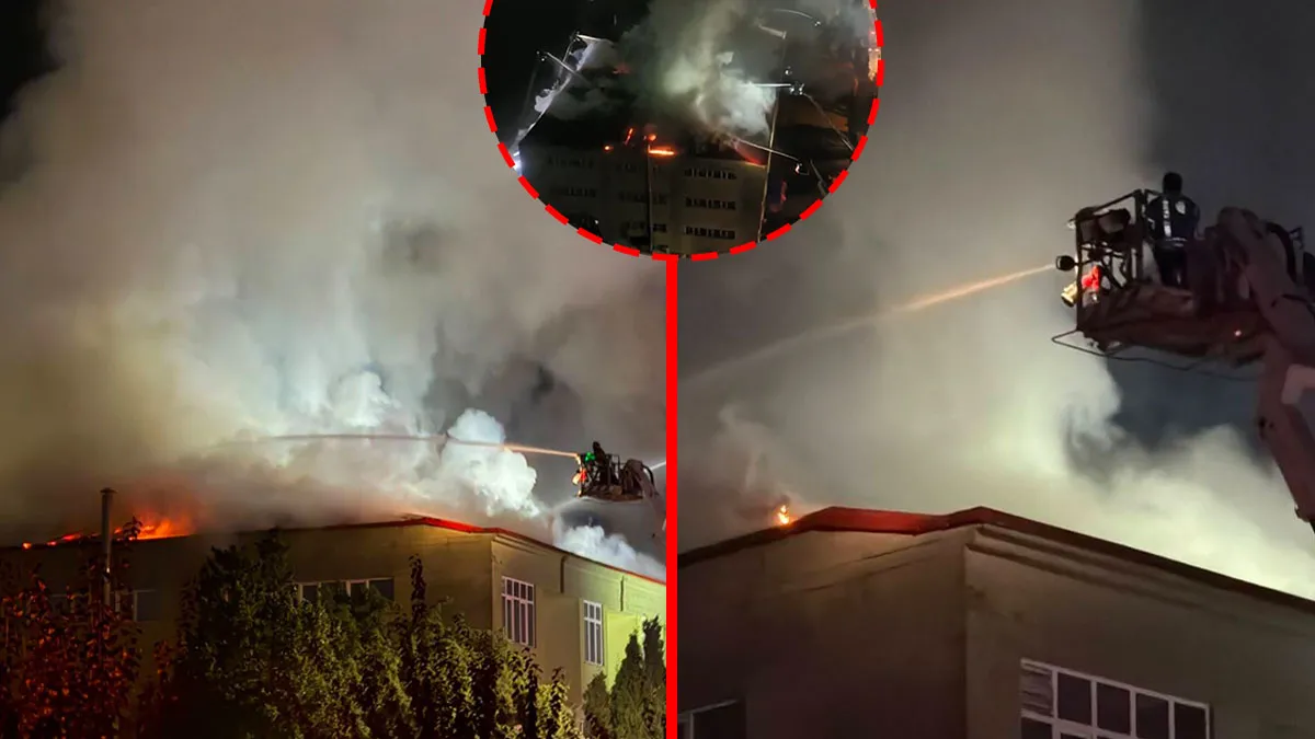 Tuzla'da Ayakkabı Fabrikasında Gece Yarısı Yangın: 8 Noktadan Müdahale