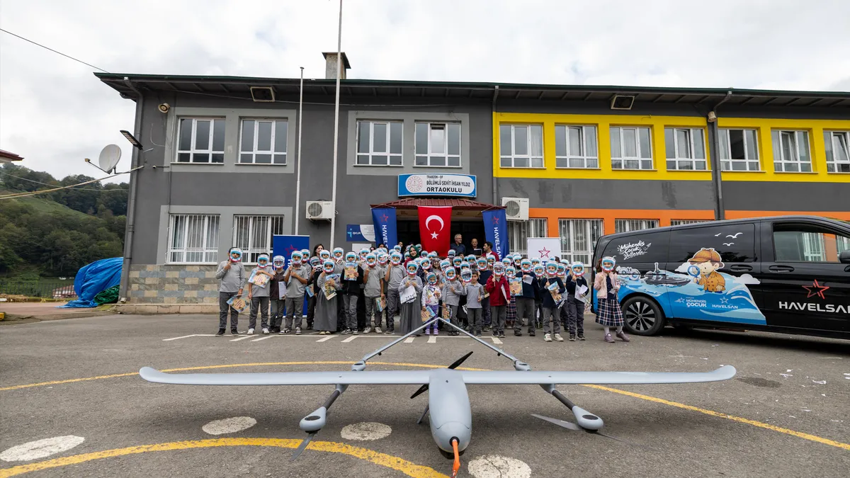 HAVELSAN'ın 'Mühendis Çocuk Yollarda' Projesi Trabzon'un Köy Okullarına Ulaştı