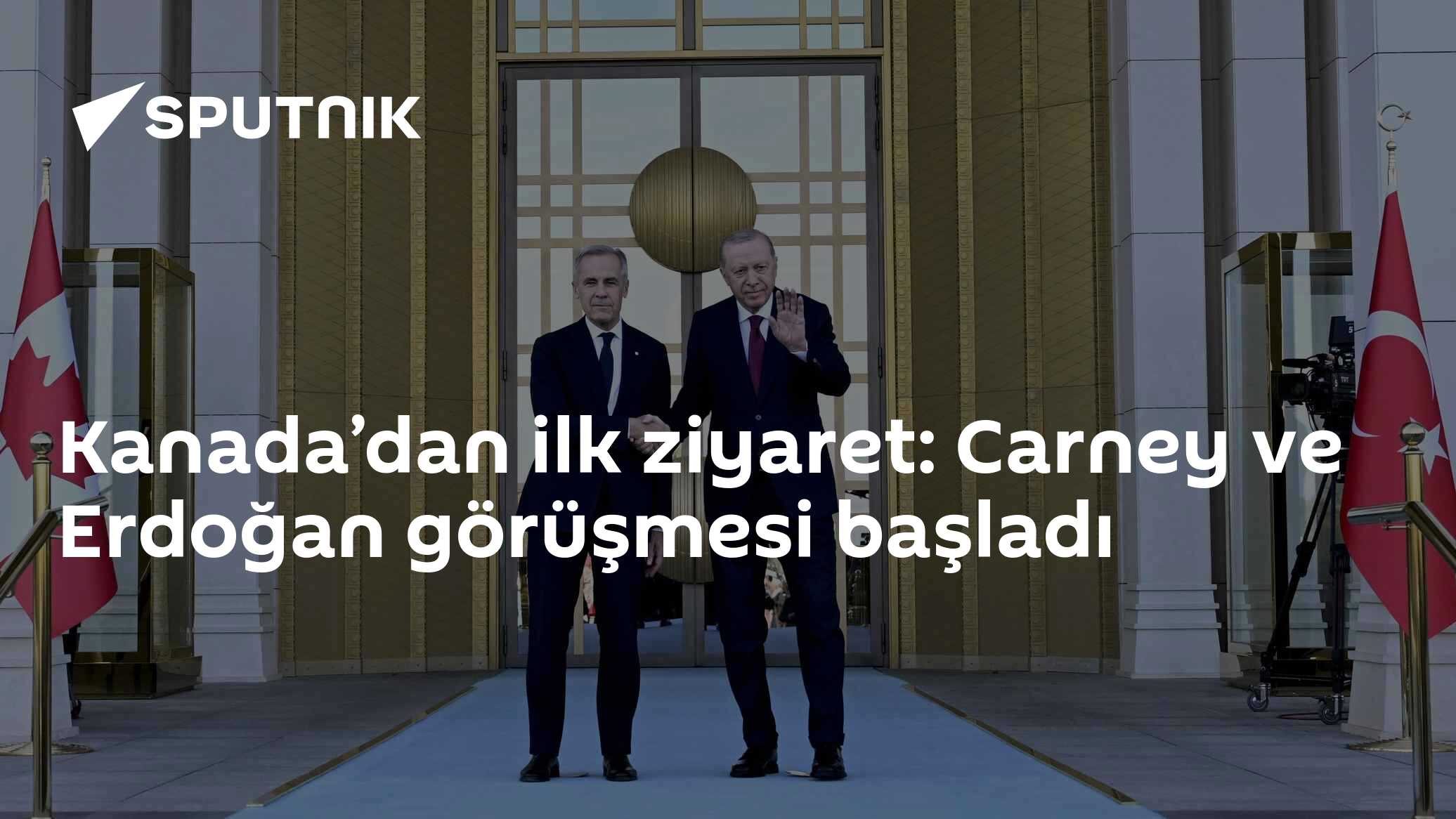 Carney, Türkiye'ye gelen ilk Kanada başbakanı olarak Erdoğan ile masaya oturdu
