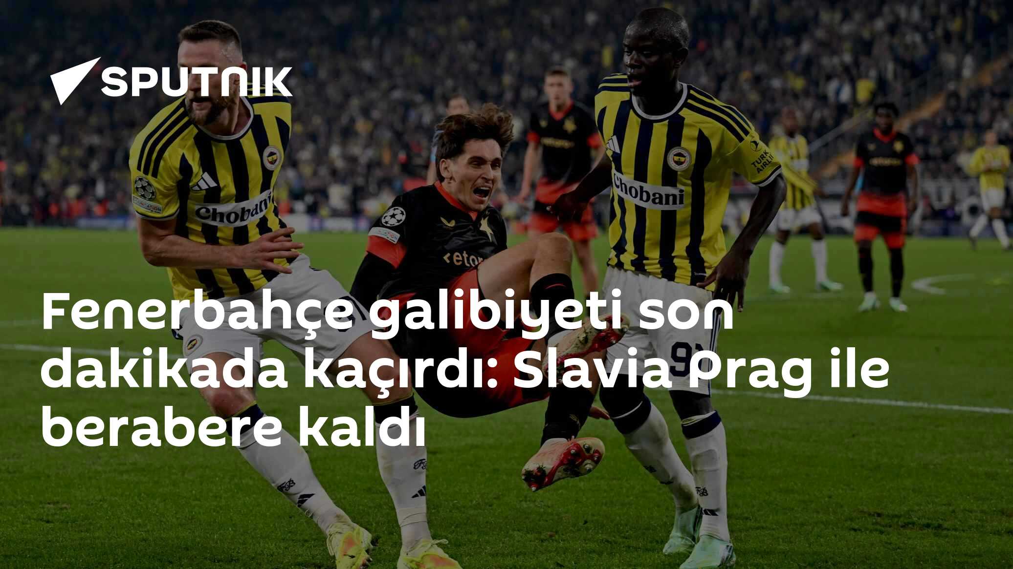 Fenerbahçe, Slavia Prag'a karşı 90. dakikada yıkıldı: 2-2