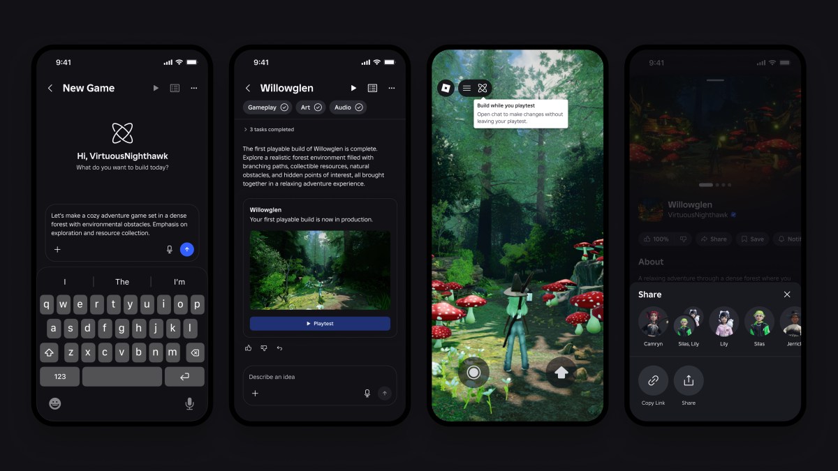 Roblox, Yapay Zeka ile Oyun Geliştirmeyi Kolaylaştırıyor ve Oyunları Platform Dışına Taşıyor