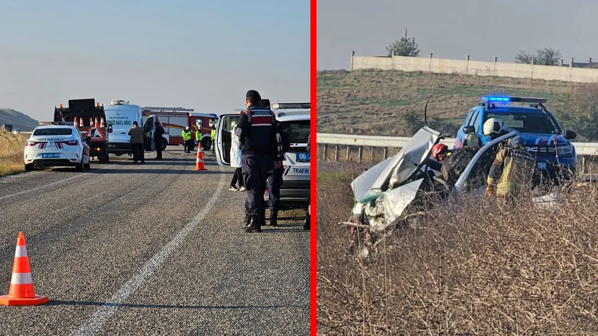 Ankara'nın Polatlı İlçesinde Kafa Kafaya Trafik Kazası: 3 Ölü, 4 Yaralı
