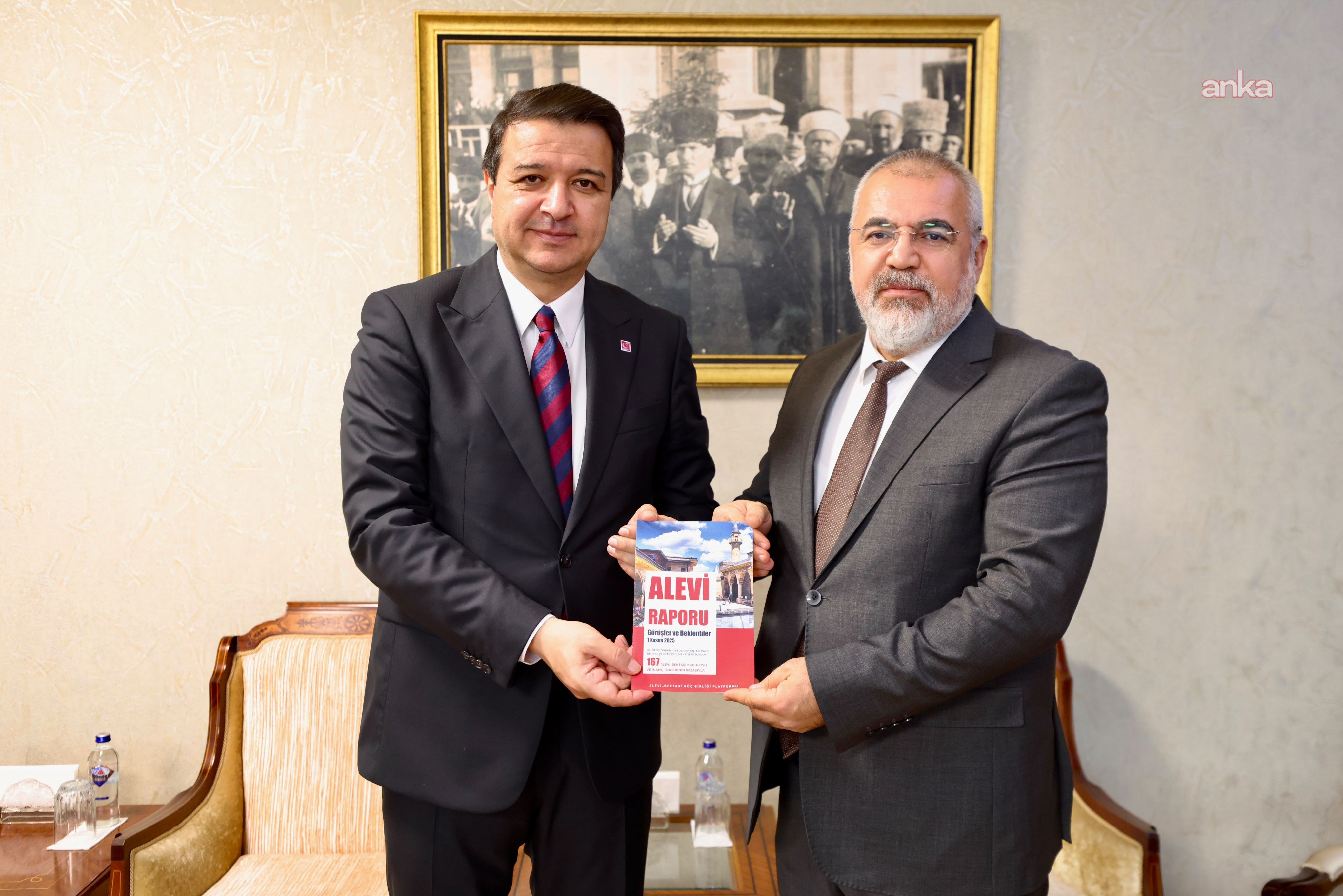 Saadet Partisi Genel Başkanı Arıkan, Alevi Bektaşi Güç Birliği Platformu heyetini genel merkezde karşıladı